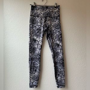 Lululemon Wunder Under Floral Leggings